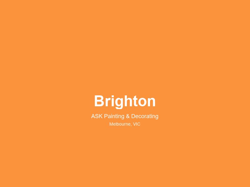 Brighton — painting service area 2