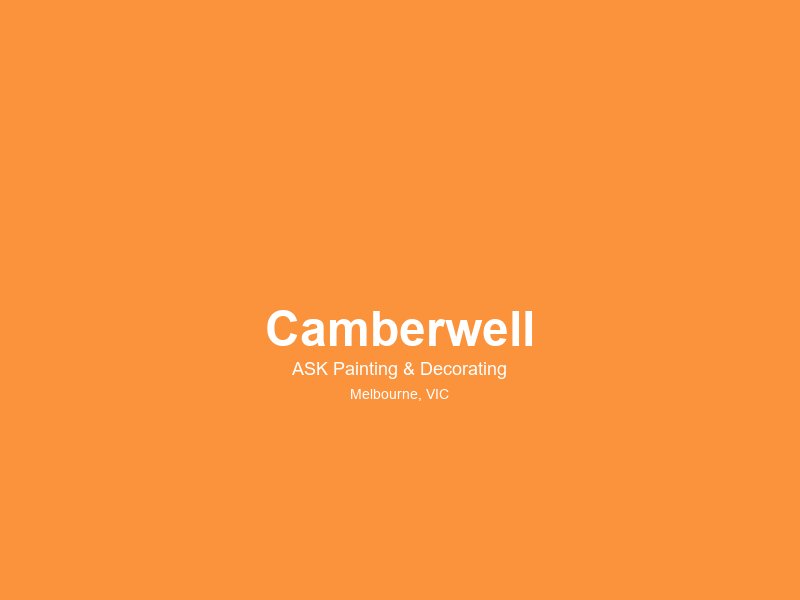 Camberwell — painting service area 2