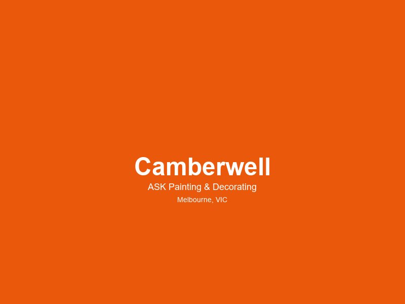 Camberwell — painting service area 3