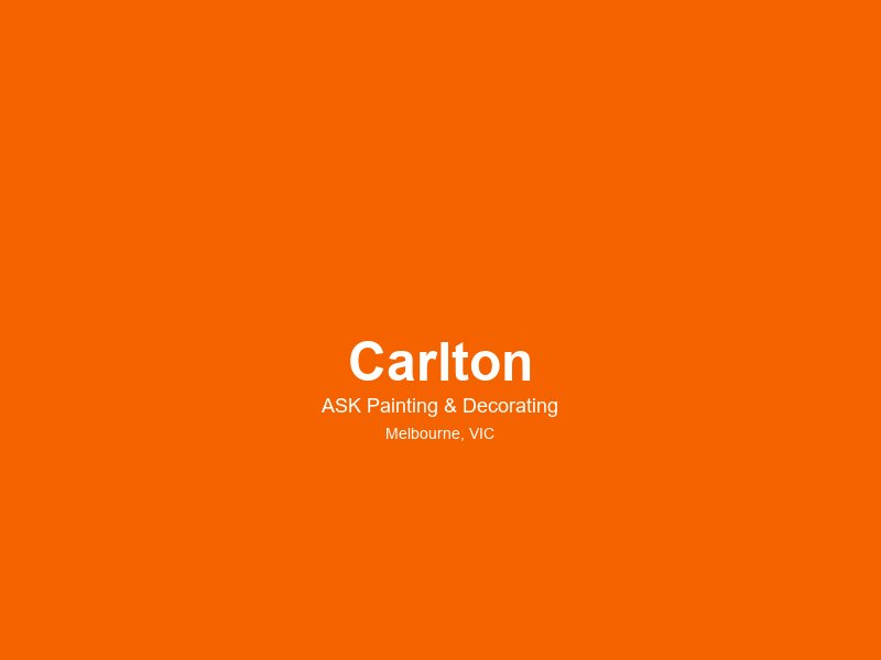 Carlton — painting service area 1