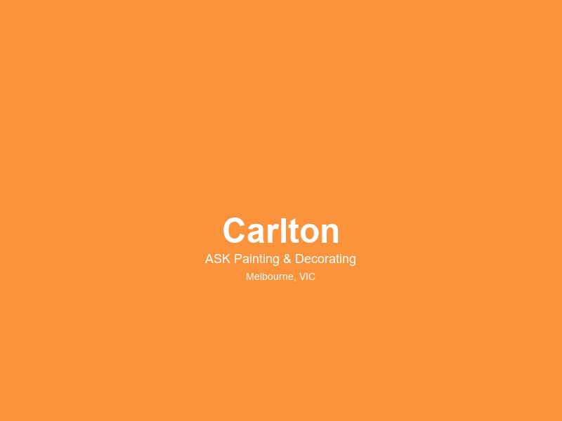 Carlton — painting service area 2
