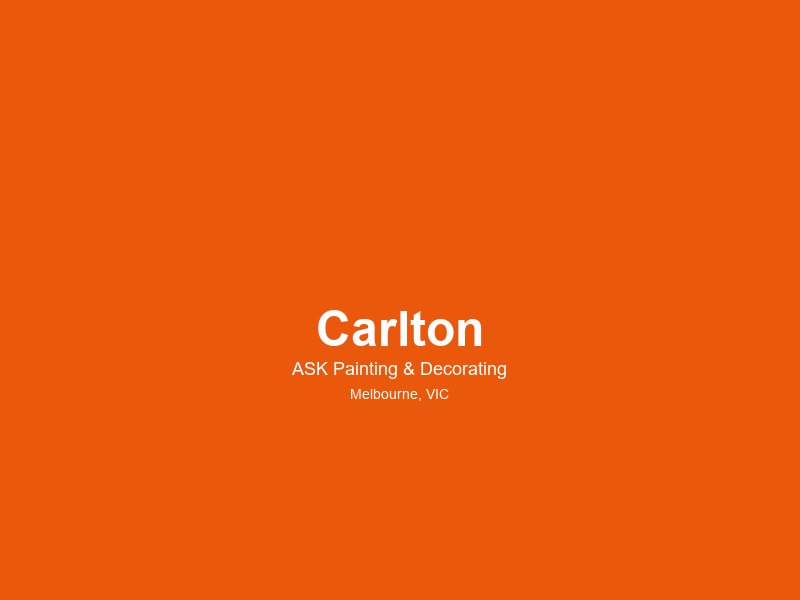 Carlton — painting service area 3