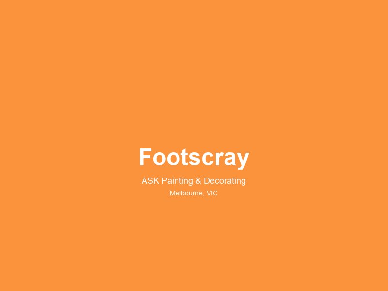 Footscray — painting service area 2