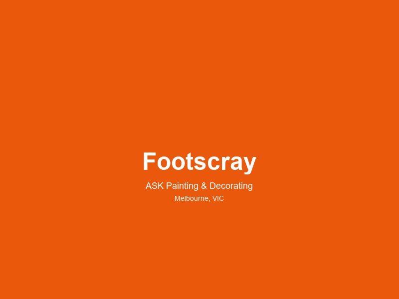 Footscray — painting service area 3