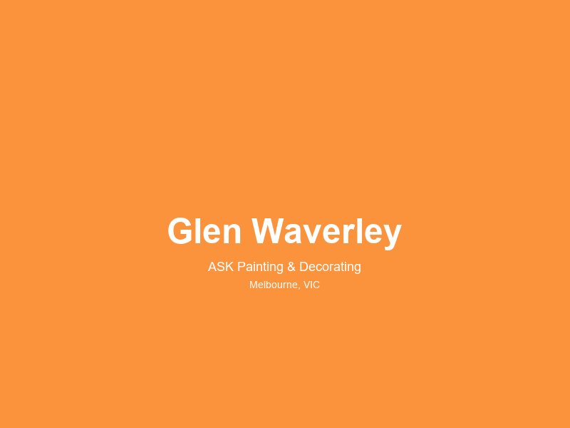 Glen Waverley — painting service area 2