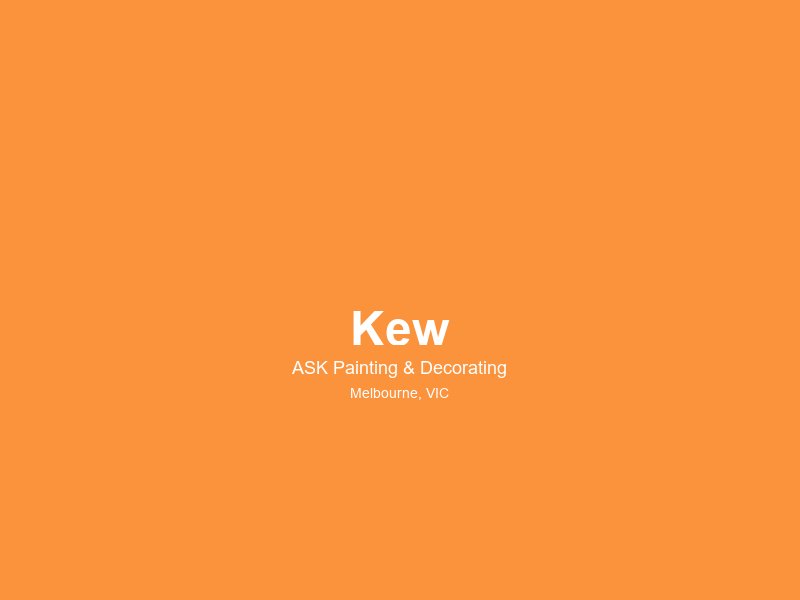 Kew — painting service area 2