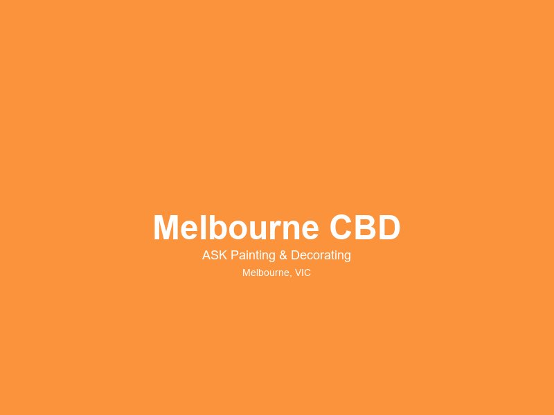 Melbourne CBD — painting service area 2