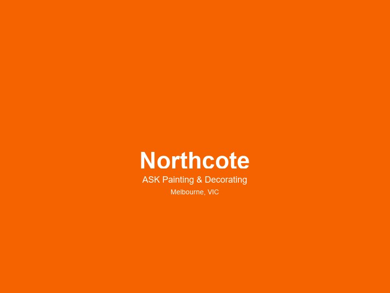 Northcote — painting service area 1