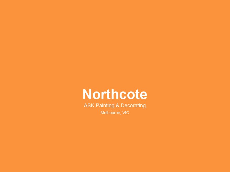 Northcote — painting service area 2
