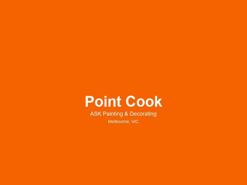 Point Cook — painting service area 1