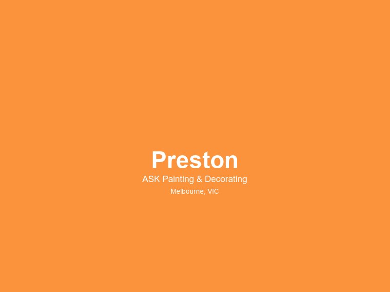 Preston — painting service area 2