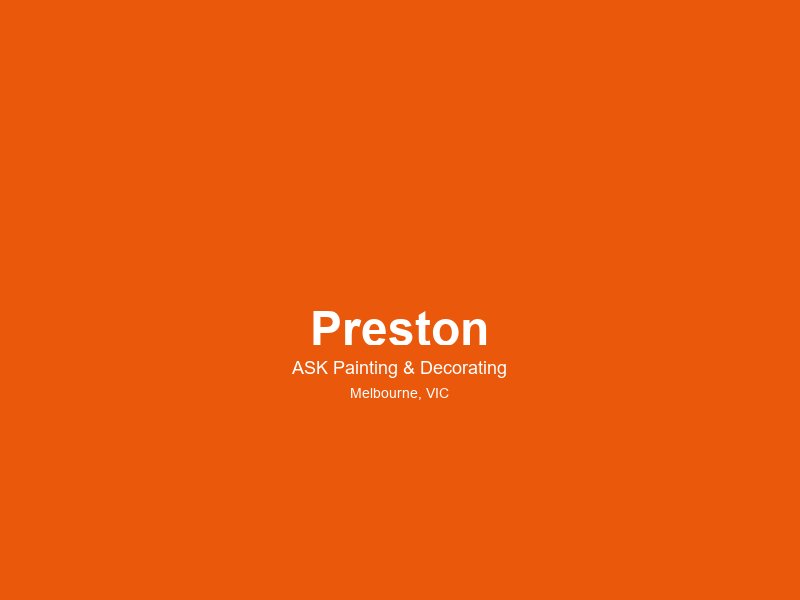 Preston — painting service area 3