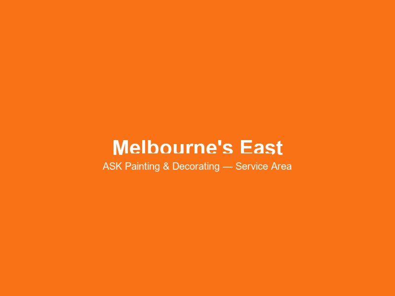 Melbourne's East service area 2