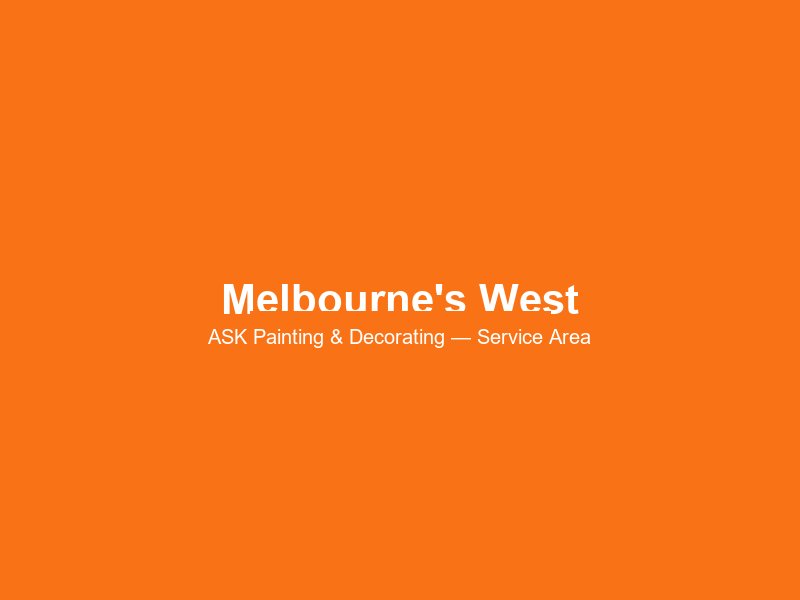 Melbourne's West service area 2