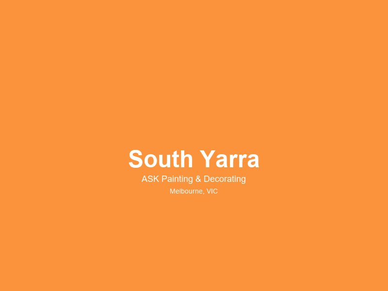 South Yarra — painting service area 2
