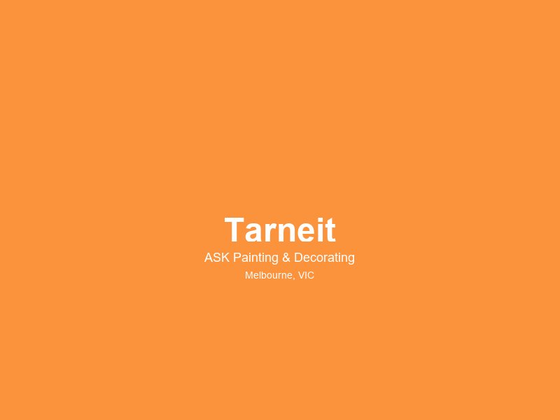 Tarneit — painting service area 2