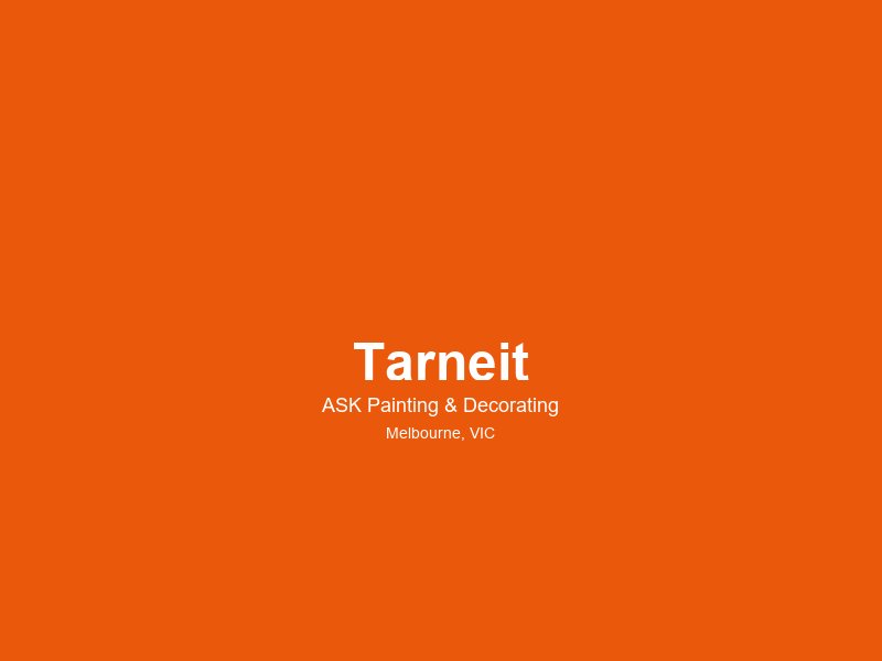 Tarneit — painting service area 3