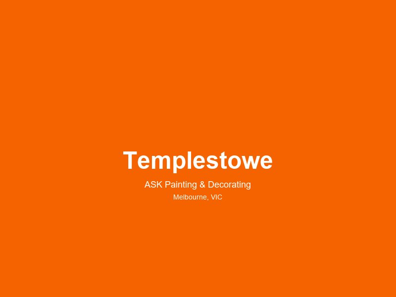 Templestowe — painting service area 1