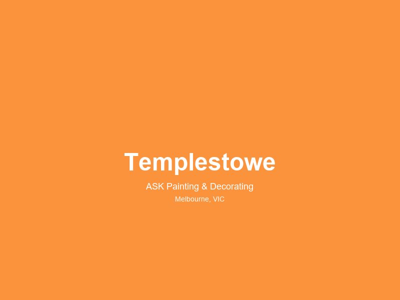 Templestowe — painting service area 2
