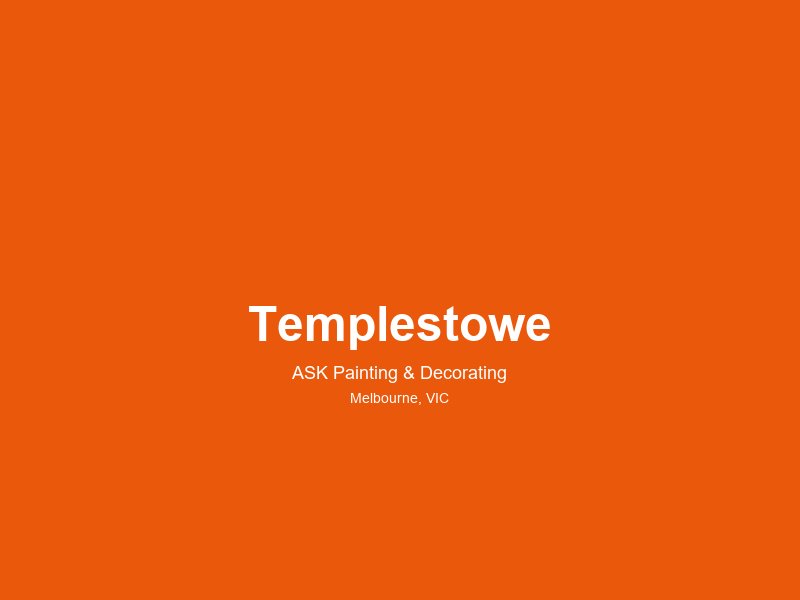 Templestowe — painting service area 3