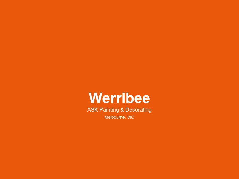 Werribee — painting service area 3